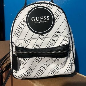 GUESS Monochrome Logo Womens Backpack